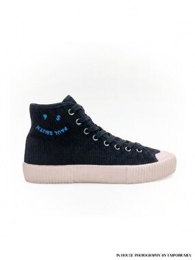 Paul Smith Kibby Black Cotton Corduroy High-top Sneakers (0198)